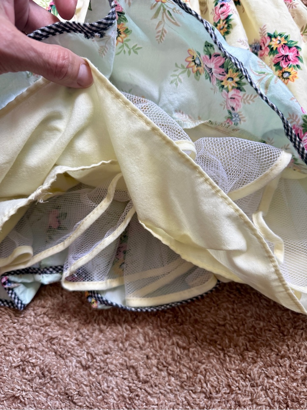 2T Laura Ashley Floral Lily Pastel Fancy Cotton Dress - Picture 3 of 4
